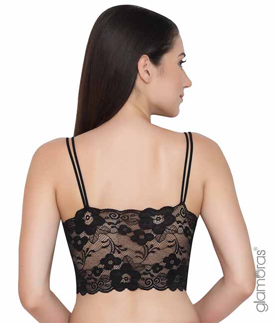 Padded Underwired Floral Lace Adjustable Straps Push Up Bra, Size 34-40