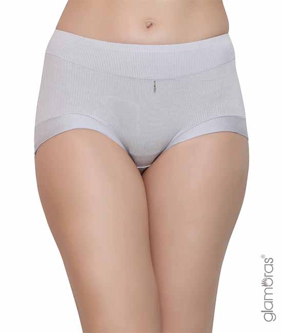 Cotton Spandex Mid Rise Full Coverage Hipster Panty, Size-2XL-3XL